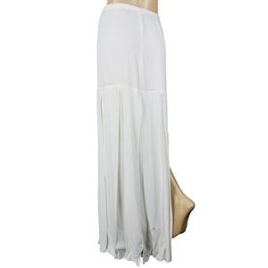BB Dakota Skirts - BB Dakota White Slit Fringe Maxi Skirt BB Dakota Skirts - BB Dakota White Slit Fringe Maxi Skirt